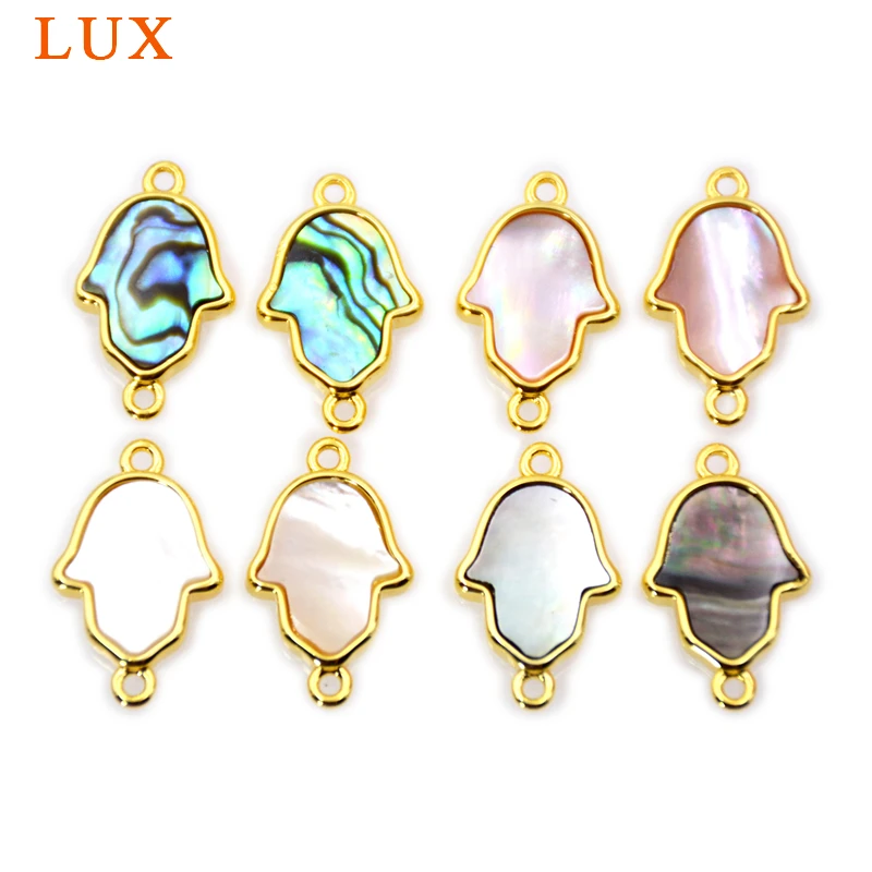 Mother Of Pearl Hamsa Hand Pendant connector Charms Protection Hand of God Fatima Charms Abalone pink white shell
Mother Of Pearl Hamsa Hand Pendant connector Charms Protection Hand of God Fatima Charms Abalone pink white shell