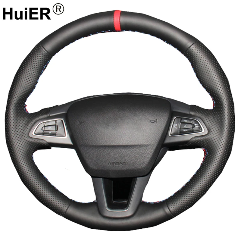 Hand Sewing Car Steering Wheel Cover Volant For Ford Focus 3 2015 2016 2017 2018 Kuga 2016 2017 2018 Escape 2016 2017 2018
Hand Sewing Car Steering Wheel Cover Volant For Ford Focus 3 2015 2016 2017 2018 Kuga 2016 2017 2018 Escape 2016 2017 2018