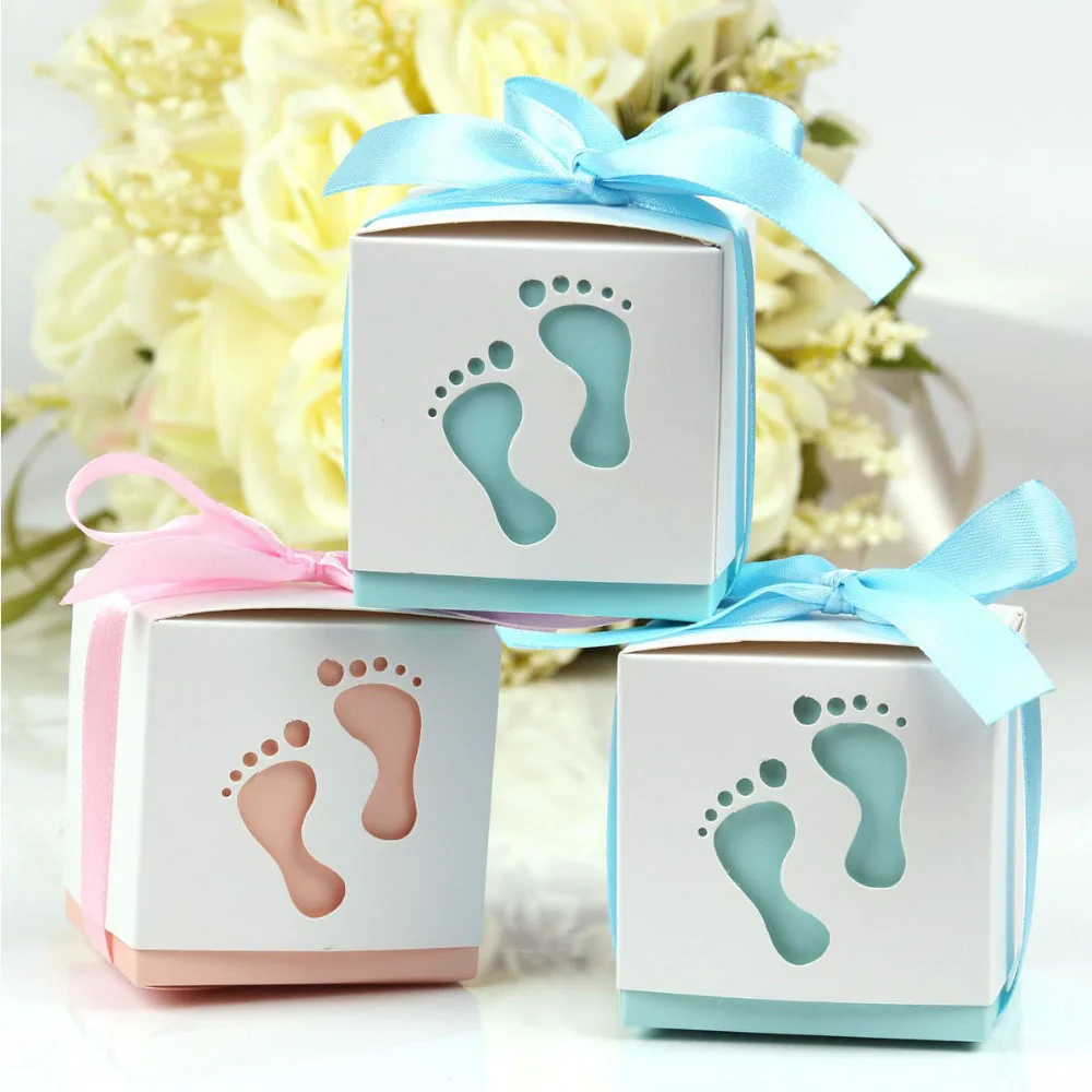 HUIRAN 10pcs Baby Footprint Paper Candy Box Gender Reveal Party Supplies Baby Shower Boy Girl Decor Favors Gifts For Guests
HUIRAN 10pcs Baby Footprint Paper Candy Box Gender Reveal Party Supplies Baby Shower Boy Girl Decor Favors Gifts For Guests