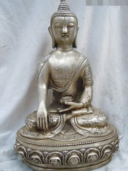 shitou 001844 12" China silver carved finely dragon Bhaisajyaguru Ming Dyuasty buddha statue
shitou 001844 12" China silver carved finely dragon Bhaisajyaguru Ming Dyuasty buddha statue