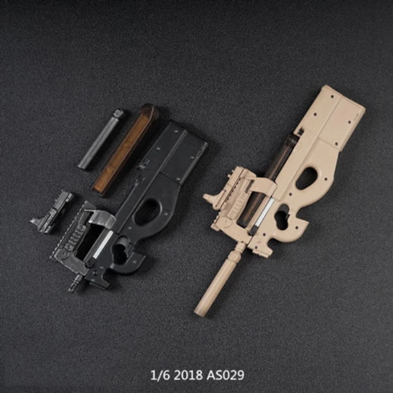 Échelle 1//6 P90 Fusil Mitraillette Toys arme modèles pour 12/" male figure doll