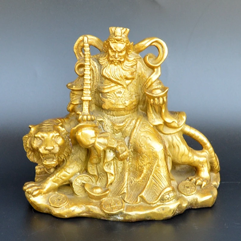 Wu Fu gongming decoration and fortune riding Tiger Feng shui bronze mascot Decoration
Wu Fu gongming decoration and fortune riding Tiger Feng shui bronze mascot Decoration