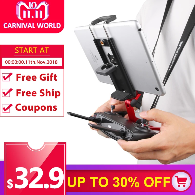 DJI Mavic 2 Pro Air Spark Aluminium Holder with Strap DJI Mavic pro Stand Mount for Smartphone ipad tablet CrystalSky Screen
DJI Mavic 2 Pro Air Spark Aluminium Holder with Strap DJI Mavic pro Stand Mount for Smartphone ipad tablet CrystalSky Screen