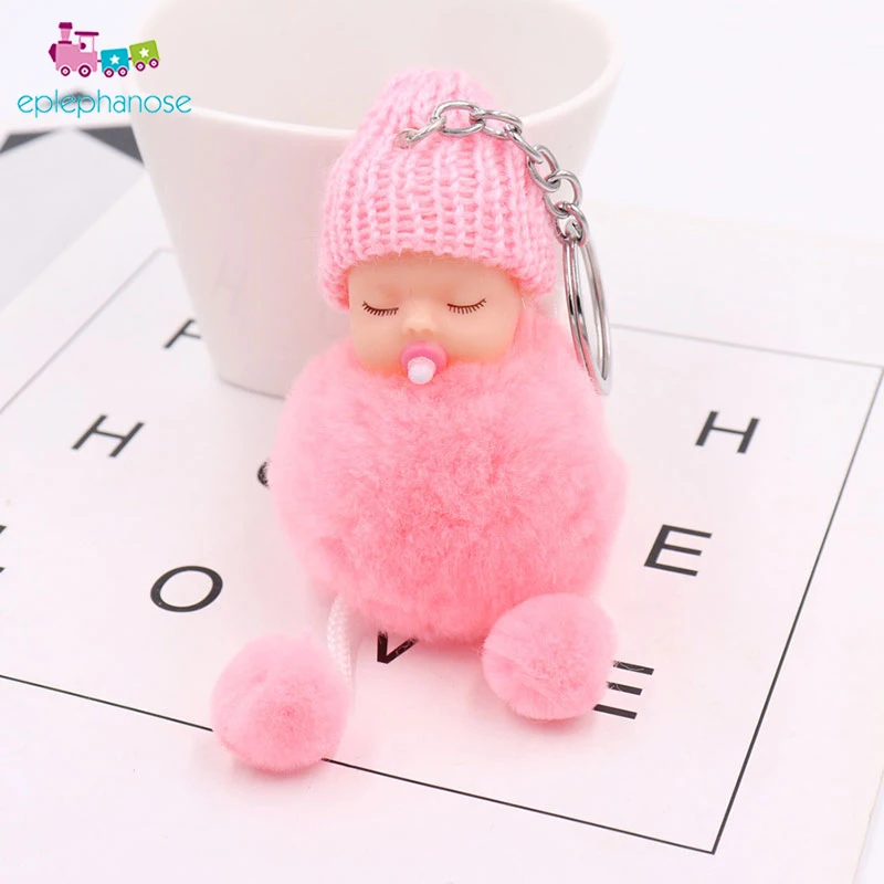 Sleeping Baby Doll With Pacifier Fluffy Pom Pom Plush Toys For Kids Children Key Pendant Ring Stuffed Doll Toys For Girls Gift
Sleeping Baby Doll With Pacifier Fluffy Pom Pom Plush Toys For Kids Children Key Pendant Ring Stuffed Doll Toys For Girls Gift