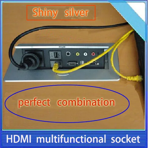 Tabletop socket /hidden/VGA, audio, HDMI, USB, network,RJ45 video Information outlet box /High-grade desktop socket /TD-B08J
Tabletop socket /hidden/VGA, audio, HDMI, USB, network,RJ45 video Information outlet box /High-grade desktop socket /TD-B08J