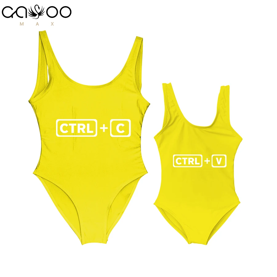 Famliy Matching Mother Daughter Swimwear CTRL+C & CTRL+V Mom Baby Girl One-Piece Bikini Print Backless Swimsuit Beachwear Bather
Famliy Matching Mother Daughter Swimwear CTRL+C & CTRL+V Mom Baby Girl One-Piece Bikini Print Backless Swimsuit Beachwear Bather