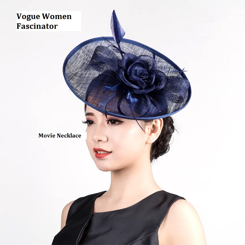 2016 Navy Blue Beige Classic Sinamay Fascinator Flower Headpiece Hair Clip Women Wedding Hat Hair Headband For Cocktail Parties
2016 Navy Blue Beige Classic Sinamay Fascinator Flower Headpiece Hair Clip Women Wedding Hat Hair Headband For Cocktail Parties