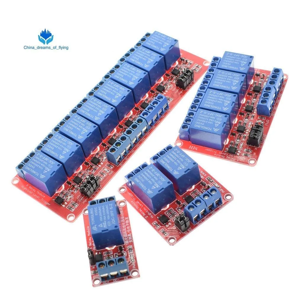 TZT Relay module 1 2 4 6 8 Channel 5V Relay Module Board Shield with Optocoupler Support High and Low Level Trigger for Arduino
TZT Relay module 1 2 4 6 8 Channel 5V Relay Module Board Shield with Optocoupler Support High and Low Level Trigger for Arduino