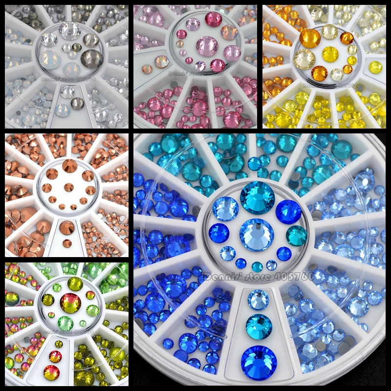 1 Wheel Mix Sizes Glitter Colorful Hotfix Flatback Round Facets Diamond Nail Art Rhinestones Decorations Manicure DIY 7 Series
1 Wheel Mix Sizes Glitter Colorful Hotfix Flatback Round Facets Diamond Nail Art Rhinestones Decorations Manicure DIY 7 Series