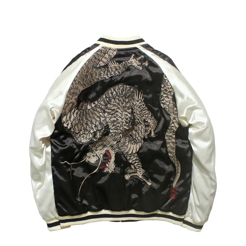 Japanese Yokohama Embroidery Jacket Spring Winter Men's and Women's Style Chinese Dragon Baseball Suit Ins Super Fire Coat
Japanese Yokohama Embroidery Jacket Spring Winter Men's and Women's Style Chinese Dragon Baseball Suit Ins Super Fire Coat