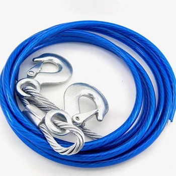 High Quality 5 Ton 4m Car Vehicle Tow Rope Towing Pull Strap Scratch Damping Rope With Hook Heavy Duty Bold Wire Trailer
High Quality 5 Ton 4m Car Vehicle Tow Rope Towing Pull Strap Scratch Damping Rope With Hook Heavy Duty Bold Wire Trailer
