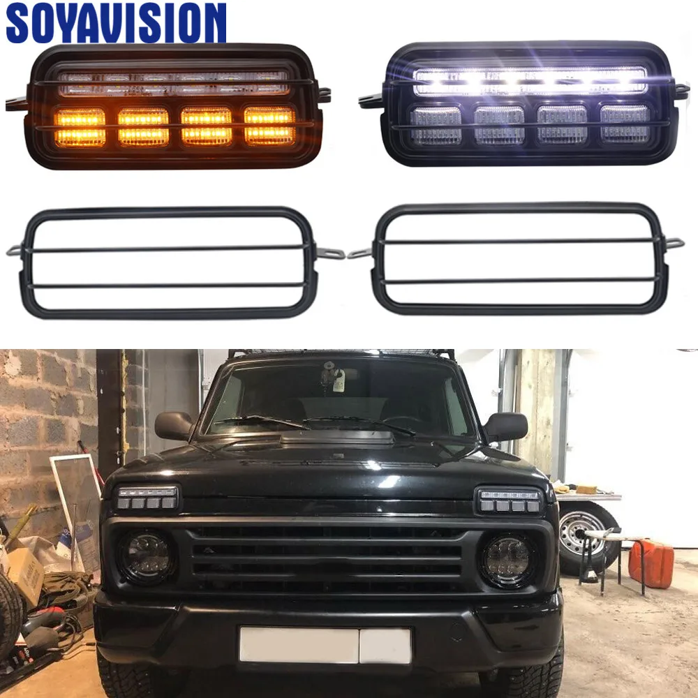 New LED Daytime Running Lights for Lada Niva 4x4 1995 Running Turn Signal DRL tail light Car Styling Accessories Tuning Lamp
New LED Daytime Running Lights for Lada Niva 4x4 1995 Running Turn Signal DRL tail light Car Styling Accessories Tuning Lamp