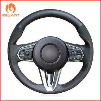 MEWANT Black Genuine Leather Black suede Car Steering Wheel Cover for Acura RDX 2018-2019 Interior Accessories Parts
MEWANT Black Genuine Leather Black suede Car Steering Wheel Cover for Acura RDX 2018-2019 Interior Accessories Parts