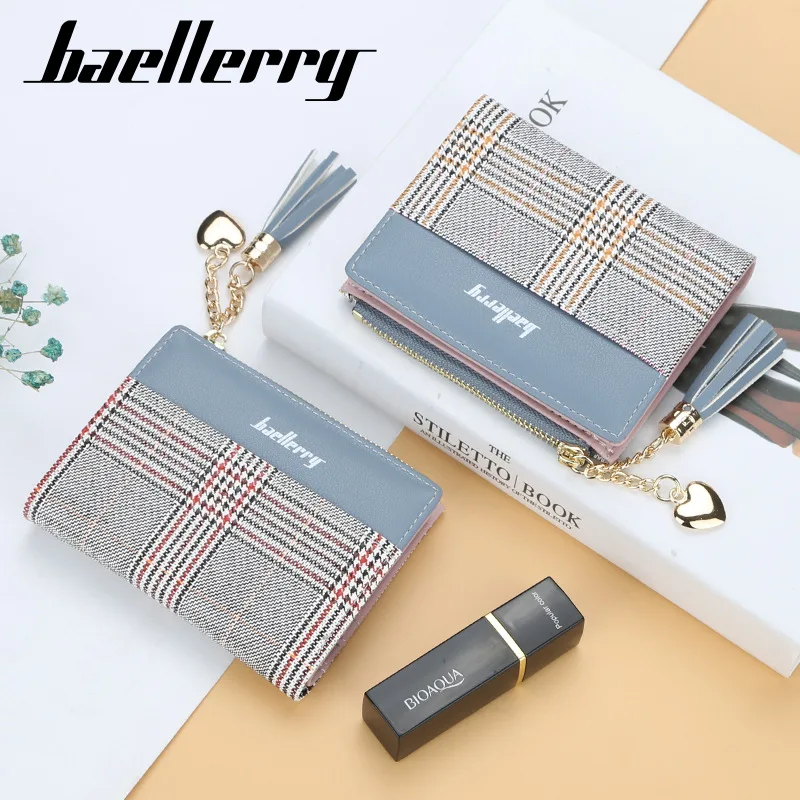 Women Short Wallet Houndstooth Checked Pattern Zipper Hasp Small Money Bag Simple Tassel Coin Purse Cute Card Holder For Girls
Women Short Wallet Houndstooth Checked Pattern Zipper Hasp Small Money Bag Simple Tassel Coin Purse Cute Card Holder For Girls
