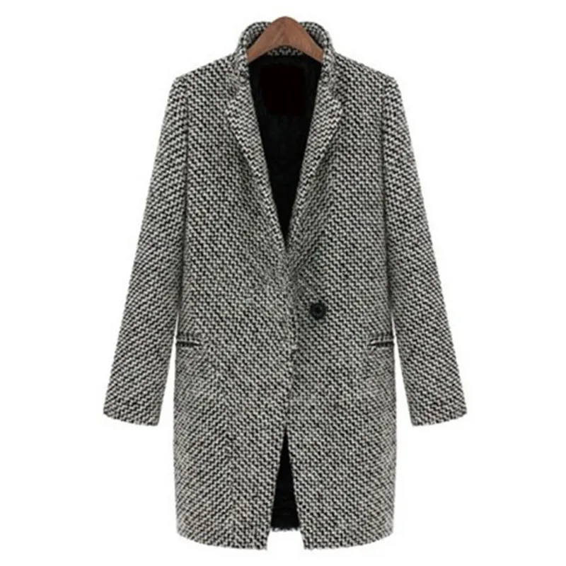 2019 European Style Fashion Warm Plaid Outerwear Wool Coats Women Long Sleeve Single Button All Match Woolen Plus Size 4XL
2019 European Style Fashion Warm Plaid Outerwear Wool Coats Women Long Sleeve Single Button All Match Woolen Plus Size 4XL