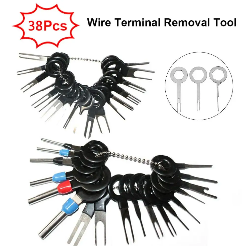 38PCS Wire Terminal Removal Tool Harness Connection Needle Picking Tool Car Electrical Wiring Crimp Connector Pin Extractor Kit
38PCS Wire Terminal Removal Tool Harness Connection Needle Picking Tool Car Electrical Wiring Crimp Connector Pin Extractor Kit
