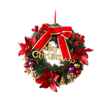 Christmas Wreath Door Wall Ornament Artificial Garland with Bowknot Bells Gifts Christmas Party Hotel Shopping Mall Scene Layout
Christmas Wreath Door Wall Ornament Artificial Garland with Bowknot Bells Gifts Christmas Party Hotel Shopping Mall Scene Layout