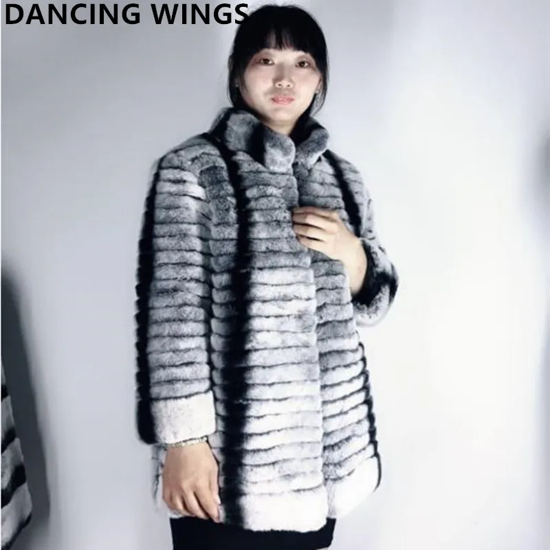 Plus Size S-4XL Winter Warm Stand Collar Real Rex Rabbit Fur Coat Chinchilla Color Women Fur Coat And Jacket
Plus Size S-4XL Winter Warm Stand Collar Real Rex Rabbit Fur Coat Chinchilla Color Women Fur Coat And Jacket