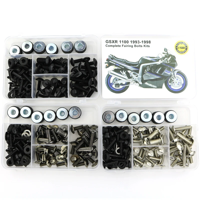 For Suzuki GSXR 1100 GSXR1100 1993-1998 Complete Full Fairing Bolts Kit Bodywork Screws Steel Clips Speed Nuts Covering Bolts
For Suzuki GSXR 1100 GSXR1100 1993-1998 Complete Full Fairing Bolts Kit Bodywork Screws Steel Clips Speed Nuts Covering Bolts