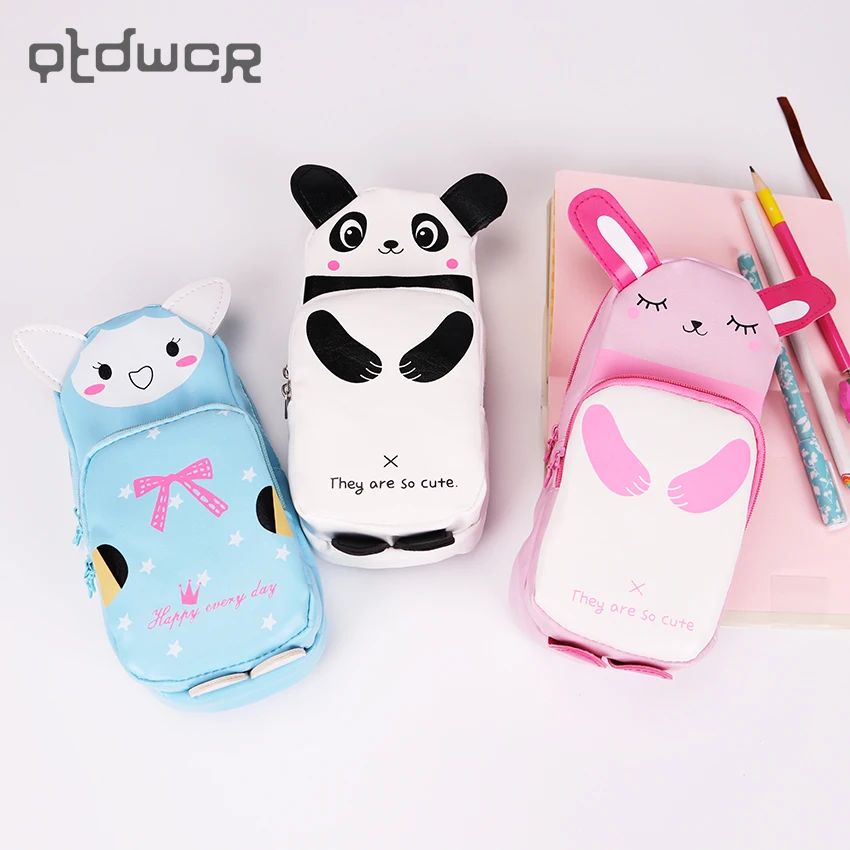1PC New Kawaii Cat Panda and Rabbit Zipper Pencil Bag PU Leather Waterproof Pencil Case Storage Bag Children Gift Stationery 
1PC New Kawaii Cat Panda and Rabbit Zipper Pencil Bag PU Leather Waterproof Pencil Case Storage Bag Children Gift Stationery