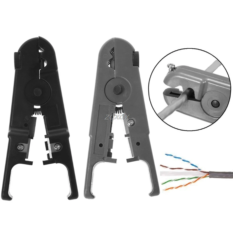 RJ45 RJ11 Cat6 Cat5 Punch Down Network LAN UTP Cable Wire Stripper Cutter Plier Black/Gray May
RJ45 RJ11 Cat6 Cat5 Punch Down Network LAN UTP Cable Wire Stripper Cutter Plier Black/Gray May