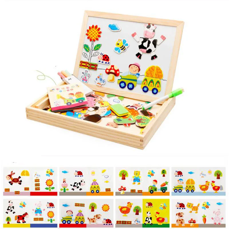 Wooden Toys For Children 3D Puzzle Kids Forest Park Multifunctional Wooden Magnetic Drawing Board Box Educational Toys Speelgoed
Wooden Toys For Children 3D Puzzle Kids Forest Park Multifunctional Wooden Magnetic Drawing Board Box Educational Toys Speelgoed