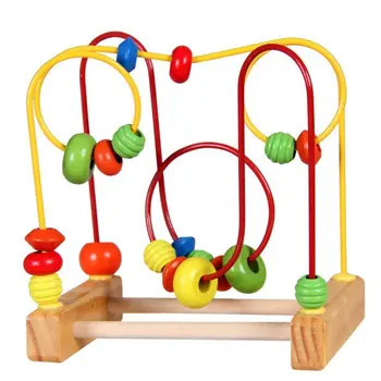 Children Fun Toddler Baby Colorful Wooden Mini Around Beads Wire Maze Educational Toy Developing Interactive Kids Toys
Children Fun Toddler Baby Colorful Wooden Mini Around Beads Wire Maze Educational Toy Developing Interactive Kids Toys