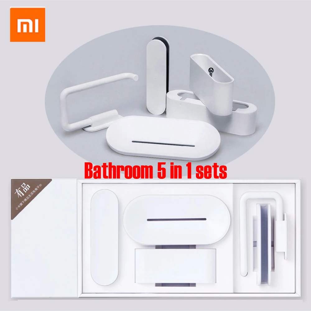 Xiaomi mijia HL bathroom 5 in1 sets for Soap Tooth Hook Storage Box and Phone Holder for Bathroom Shower Room Tool discount
Xiaomi mijia HL bathroom 5 in1 sets for Soap Tooth Hook Storage Box and Phone Holder for Bathroom Shower Room Tool discount