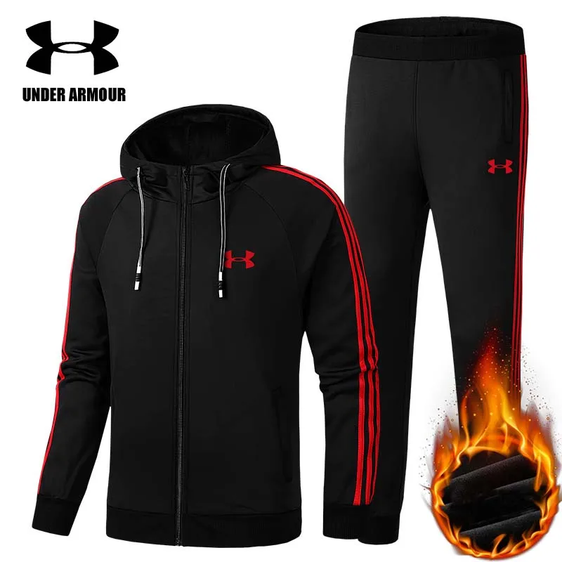 Under Armour Men winter sport suit warm athletic Clothing Velvet fashion exercise jackets+pants Asian size L-5XL high quality
Under Armour Men winter sport suit warm athletic Clothing Velvet fashion exercise jackets+pants Asian size L-5XL high quality