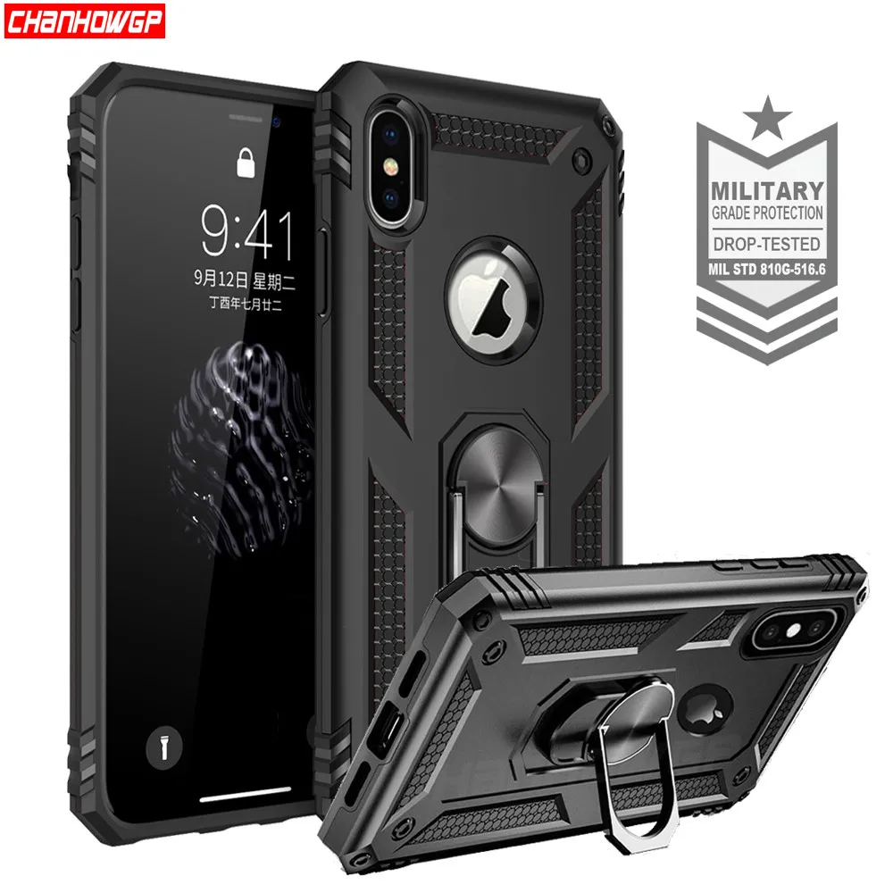 Finger Ring Hard PC Silicone Case For iPhone X XR XS Max 6 6s 7 8 Plus Kickstand Cover For iPhone 6 6s 7 8 plus + x xs xr max
Finger Ring Hard PC Silicone Case For iPhone X XR XS Max 6 6s 7 8 Plus Kickstand Cover For iPhone 6 6s 7 8 plus + x xs xr max