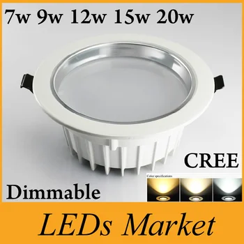 white High Quality 7W 9W 12W 15W 20W Led Recessed Down Lights dimmable CREE smd led fixture spotlight lamp AC110-24V CE UL
white High Quality 7W 9W 12W 15W 20W Led Recessed Down Lights dimmable CREE smd led fixture spotlight lamp AC110-24V CE UL