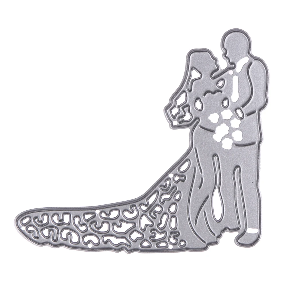 Stencils Bride Groom Wedding Couple Metal Cutting Dies Stencils DIY Scrapbooking Album Paper Card Metal Crafts 7.6*6.8cm
Stencils Bride Groom Wedding Couple Metal Cutting Dies Stencils DIY Scrapbooking Album Paper Card Metal Crafts 7.6*6.8cm