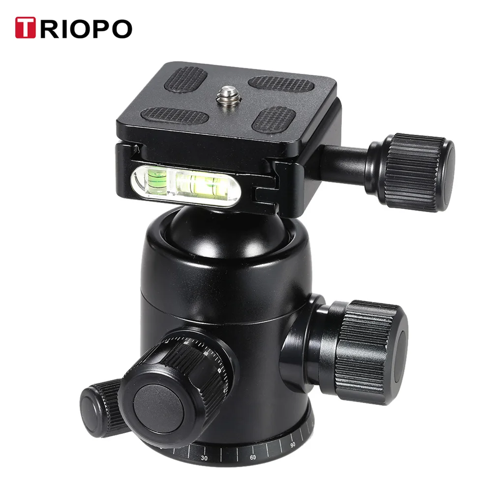 TRIOPO B-2 Tripod Head Ball Head 360 Degree Panorama Head W/ Built-in Double Spirit Levels & Safety Catch for DSLR Cameras
TRIOPO B-2 Tripod Head Ball Head 360 Degree Panorama Head W/ Built-in Double Spirit Levels & Safety Catch for DSLR Cameras