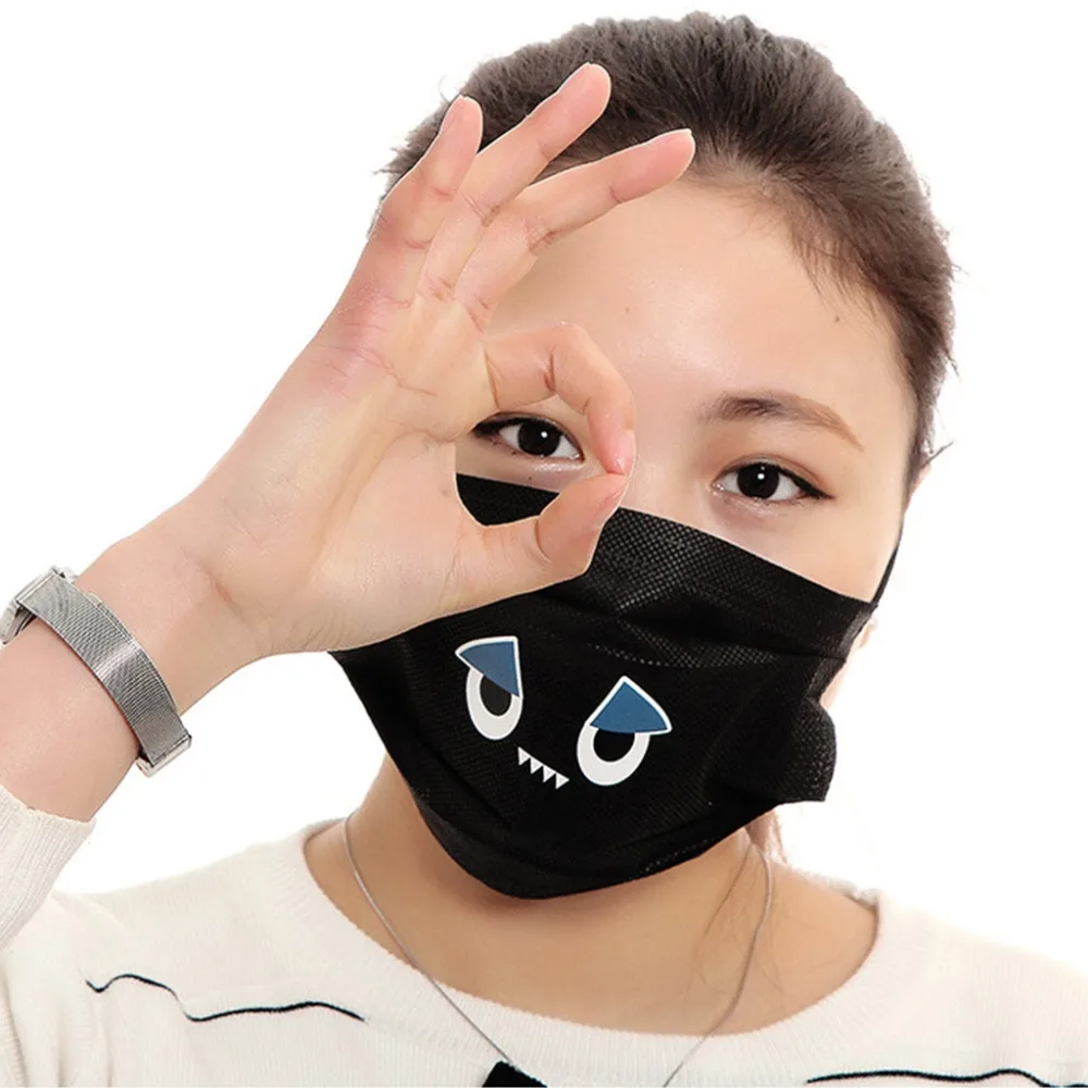 Unisex Dustproof Disposable Mouth Mask Cute Funny Kawaii Emoji Printed Non-Woven Mouth-Muffle Party Cosplay Medical Earloop Cove
Unisex Dustproof Disposable Mouth Mask Cute Funny Kawaii Emoji Printed Non-Woven Mouth-Muffle Party Cosplay Medical Earloop Cove