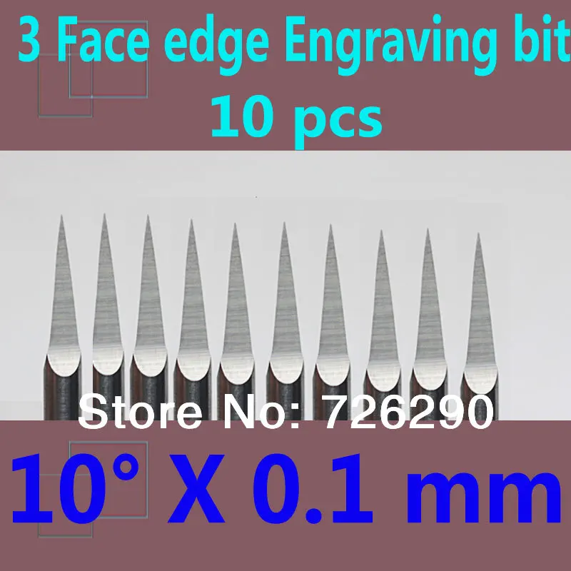 HUHAO 10pcs 3.175mm Dia 10 Angle 0.1mm Tip 3 Edge Carbide Woodworking Tools Engraving Bits for CNC Router Machine
HUHAO 10pcs 3.175mm Dia 10 Angle 0.1mm Tip 3 Edge Carbide Woodworking Tools Engraving Bits for CNC Router Machine