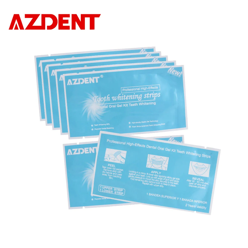 AZDENT 7 Pouches Professional Dental Tooth Whitening Strips Teeth Whitening Strip Whitener Whitening Bleaching Gel Advanced
AZDENT 7 Pouches Professional Dental Tooth Whitening Strips Teeth Whitening Strip Whitener Whitening Bleaching Gel Advanced