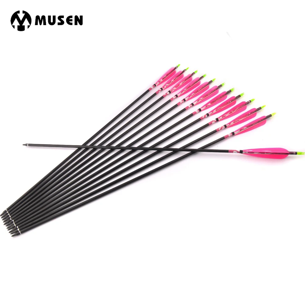 Pink Turkey Feathers 6/12/24pcs 80cm Mix Carbon Arrow Diameter 8.1mm For Compound Bow Archery Hunting Shooting
Pink Turkey Feathers 6/12/24pcs 80cm Mix Carbon Arrow Diameter 8.1mm For Compound Bow Archery Hunting Shooting