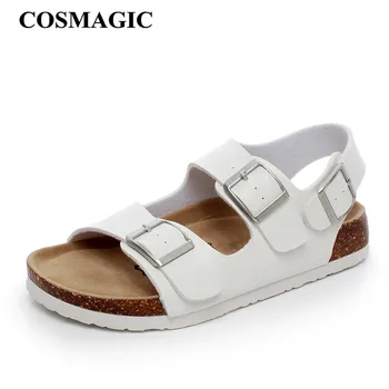 Cosmagic 2018 New Summer Beach Cork Sandals Flat With Casual Women Black White Double Buckle Sandalias Valentine Shoe
Cosmagic 2018 New Summer Beach Cork Sandals Flat With Casual Women Black White Double Buckle Sandalias Valentine Shoe