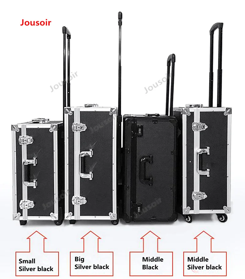 Фото Security shockproof camera pull rod box photographic equipment aluminium drag luggage SLR CD45 T03 | Электроника