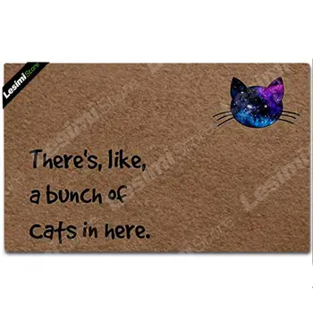 Best Gift for Wedding Mother's Day Present Cool Doormat Custom There's Like a Bunch Of Cats in Here Printed Door Mat Gate Mat
Best Gift for Wedding Mother's Day Present Cool Doormat Custom There's Like a Bunch Of Cats in Here Printed Door Mat Gate Mat