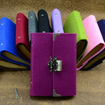 New Creative Felt Retro Vintage lock Handwork Kraft paper Notebooks school students VintageNote book For Gift 330
New Creative Felt Retro Vintage lock Handwork Kraft paper Notebooks school students VintageNote book For Gift 330
