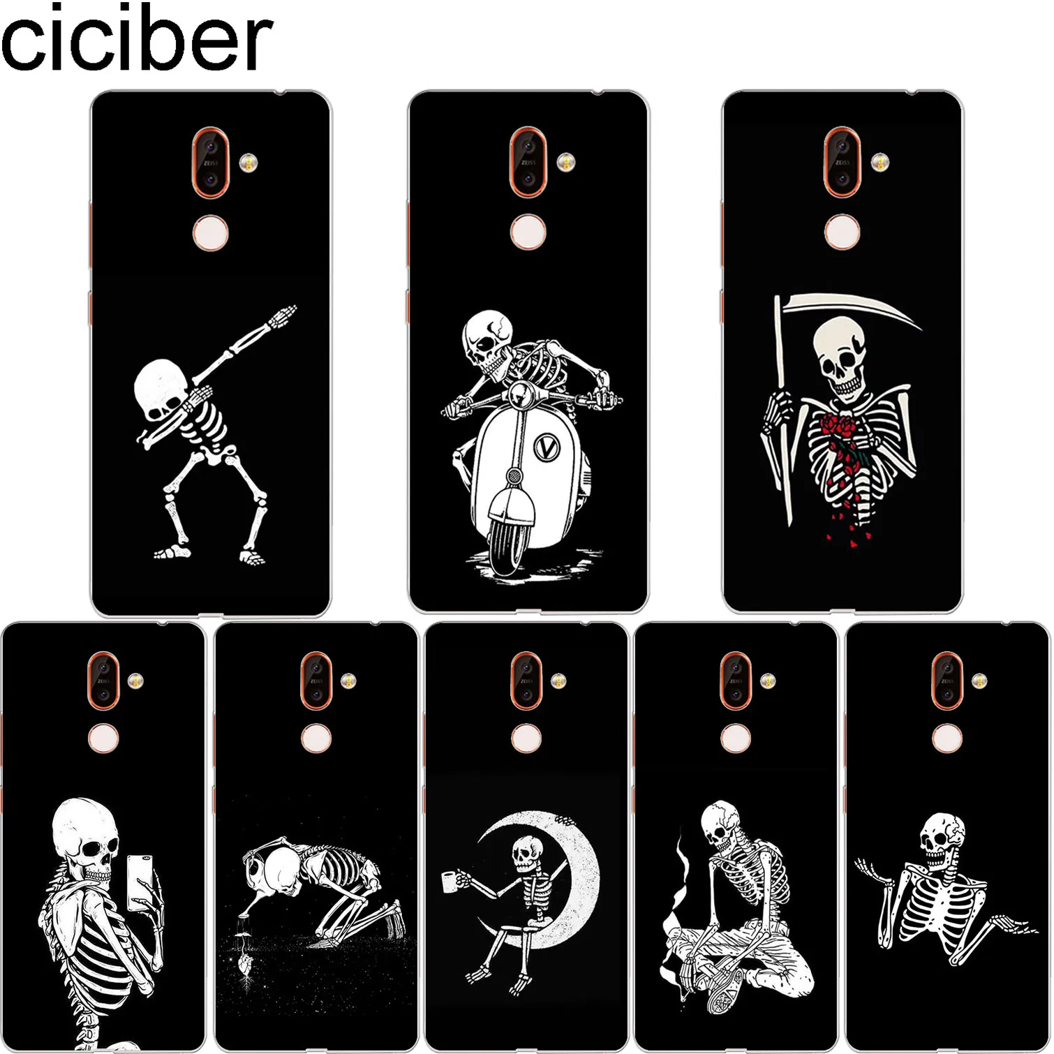 ciciber for Nokia 2.1 5.1 3.1 6.1 7.1 8.1 1 8 7 6 5 3 2 Plus 9 PureView Phone Cases for Nokia X7 X6 X5 X3 Soft TPU Cover Skull
ciciber for Nokia 2.1 5.1 3.1 6.1 7.1 8.1 1 8 7 6 5 3 2 Plus 9 PureView Phone Cases for Nokia X7 X6 X5 X3 Soft TPU Cover Skull