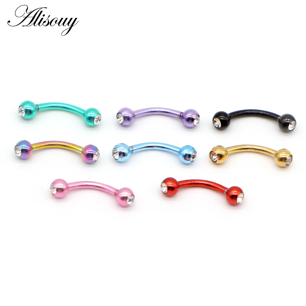 Alisouy 1PCS Eyebrow Piercings colorful Rings Double Gems Eyebrow Rings Curved Barbell Eyebrow Piercings Body Jewelry unisex
Alisouy 1PCS Eyebrow Piercings colorful Rings Double Gems Eyebrow Rings Curved Barbell Eyebrow Piercings Body Jewelry unisex