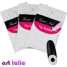 1 лист Французский маникюр ногтей советы руководство наклейки полосы Дизайн ногтей форма бахрома украшения Красота лак Инструменты для укл...(China)