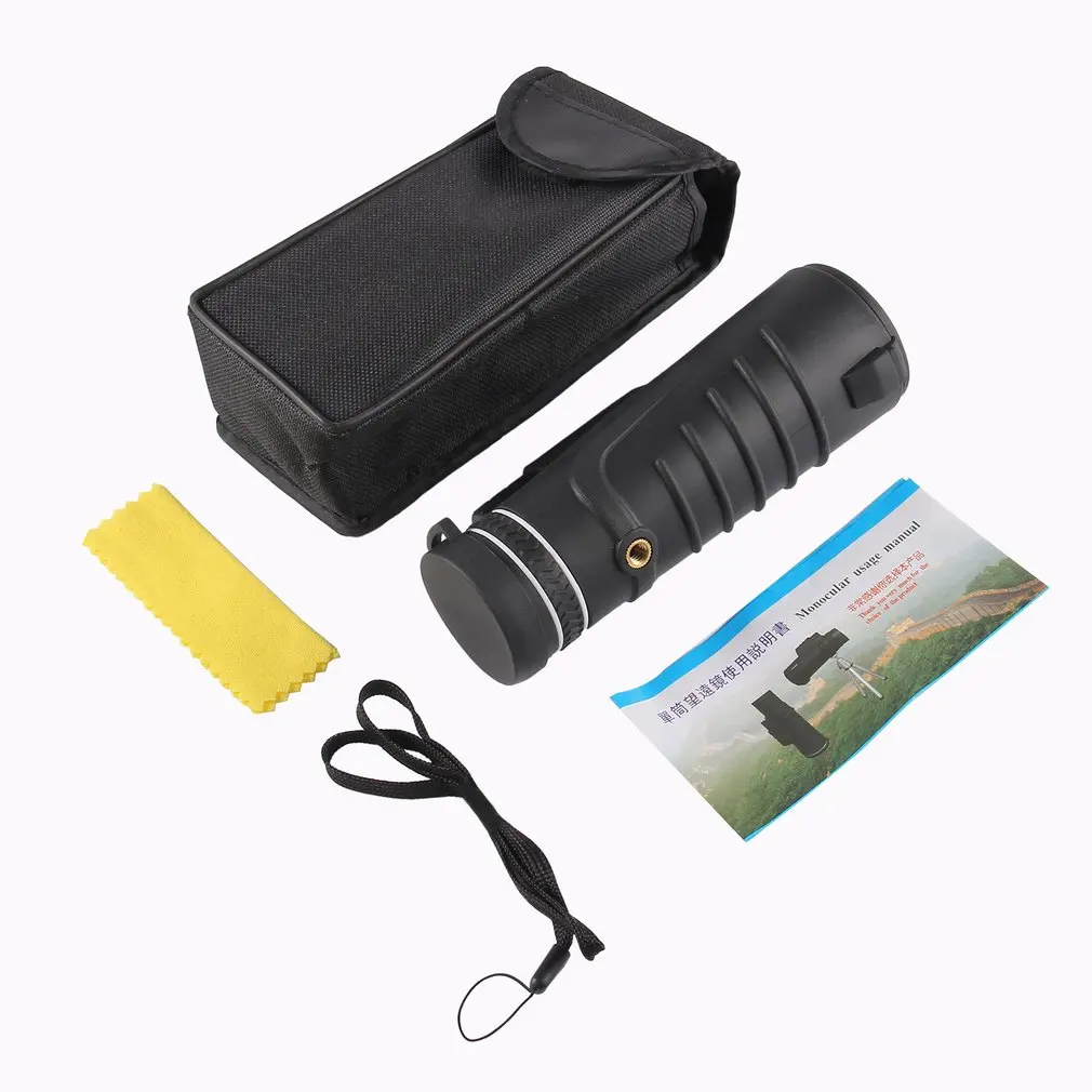 

40x60 Outdoor Day Night Vision Monocular Telescope Zoom HD Optical Vision Telescopes Camping Hiking Military Hunting Monoculars