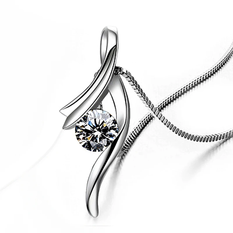 Elegant Wedding Necklaces Jewelry 925 Sterling Silver Asymmetry Wishbone with Cubic Zirconia Stone Pendant Necklace
Elegant Wedding Necklaces Jewelry 925 Sterling Silver Asymmetry Wishbone with Cubic Zirconia Stone Pendant Necklace