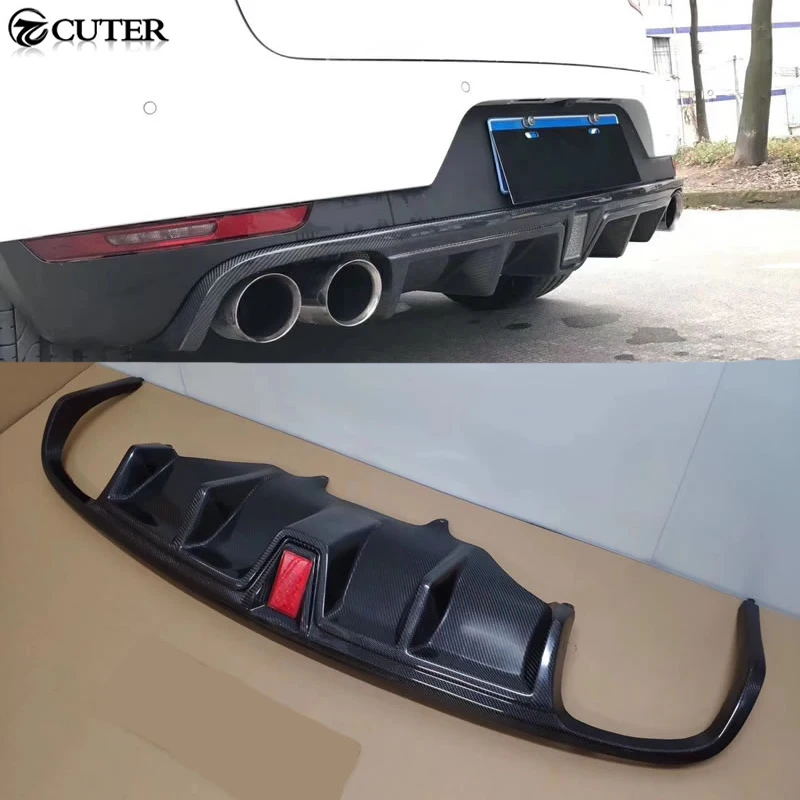 Carbon fiber rear bumper diffuser lip with LED lights for Porsche MACAN car Styling 2015
Carbon fiber rear bumper diffuser lip with LED lights for Porsche MACAN car Styling 2015