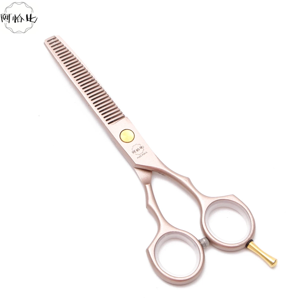 ножницы для парикмахера 5 &quotAQIABI Розовое золото набор стрижки волос филировочные