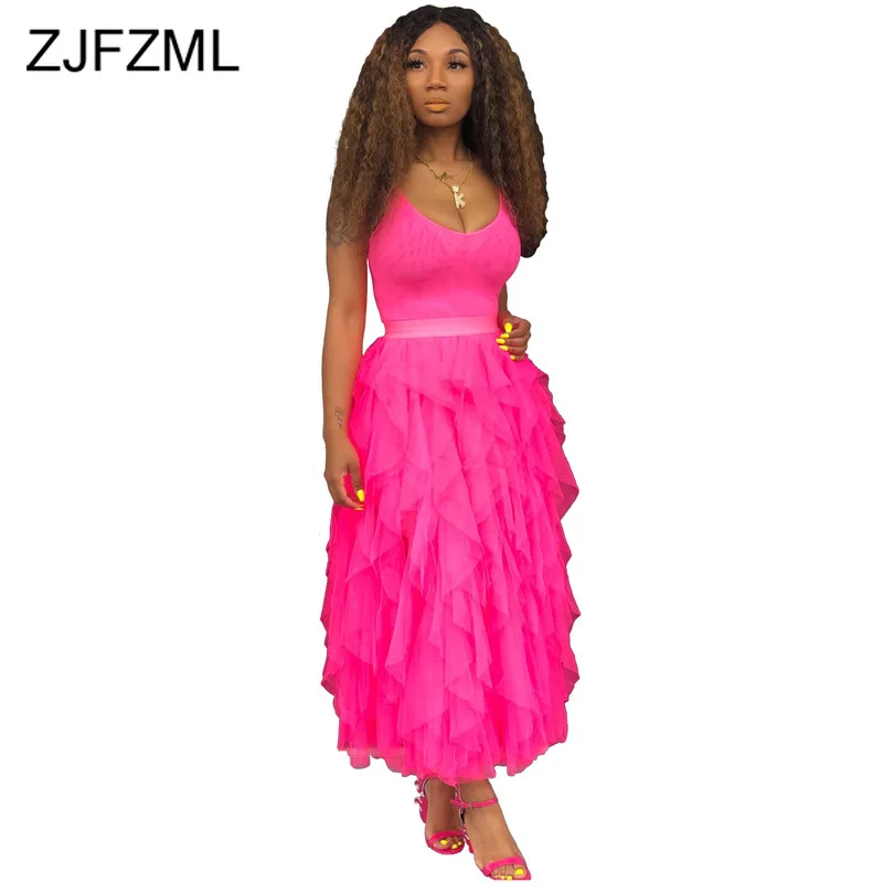 High Waisted Summer Ball Gown Maxi Skirt Women Fashion Sheer Mesh Spliced Beach Long Skirt Casual Bohemian Cute Tutu Party Skirt
High Waisted Summer Ball Gown Maxi Skirt Women Fashion Sheer Mesh Spliced Beach Long Skirt Casual Bohemian Cute Tutu Party Skirt