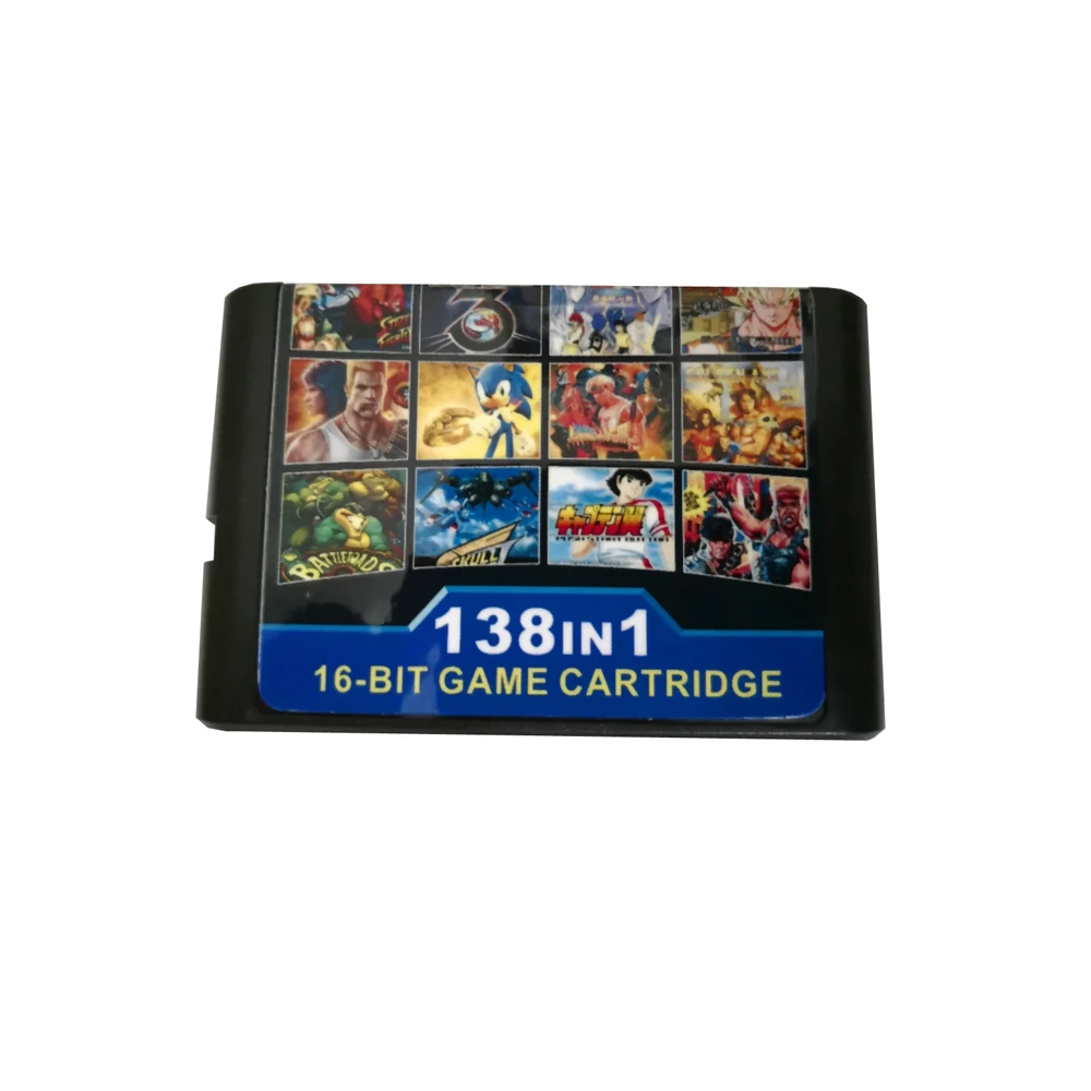 138 in 1 games cards cartridge For Sega MD For PAL and NTSC drop shipping 16 bit game card
138 in 1 games cards cartridge For Sega MD For PAL and NTSC drop shipping 16 bit game card